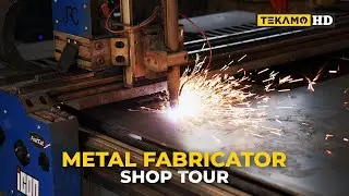 Metal Fabricator Shop Tour! - Fastcut CNC Plasma Cutter & Cincinnati Press Brake