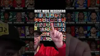Best Wide Receivers in the NFL Today Tier List #nfl #nflfootball #nflpicks #nflmemes #nflnews