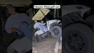 Off-roading @CboysTV  golf cart 😳 #reckless #insane #viral #offroad #shorts #offroad #funny
