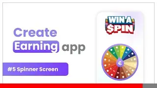 #6🤑 Spin Wheel Game Screen || Create Own Earning App Without Coding || Earning App Niotron