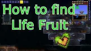 How to find Life Fruit! - Easy and Fast (Terraria)