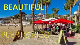 Puerto Rico GRAN CANARIA Spain 2024 🇪🇸 🔴 NEW Walking Tour in Canary Islands [4K UHD]