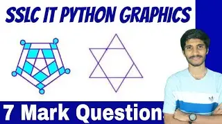SSLC IT EXAM 2024 | PYTHON GRAPHICS | Model Questions | important