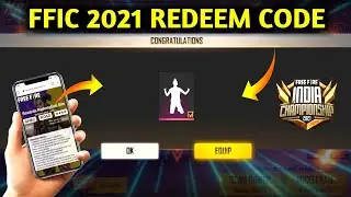 FFIC 2021 REDEEM CODE/FFIC REDEEM CODE/FREE FIRE REDEEM CODE TODAY/FFIC 2021 LIVE WATCHING REWARDS