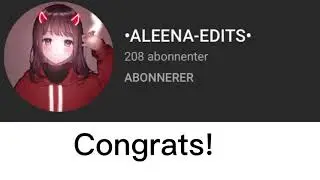 Congrats Aleena (read description)