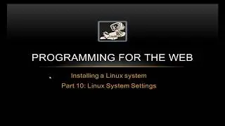 Linux Mint System Settings - Programming for the Web