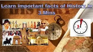 THE HISTORY OF INDIA | Indian history gk questions | Competitive exams | History Of India in 3 Mins