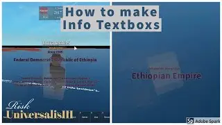 (READ DESC) How to make Info Textboxs | Risk Universalis III