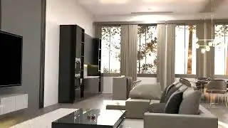 3D small modern villa