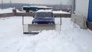 отвал на ваз самодельный в действии