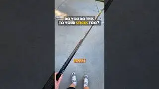 How do you get a new hockey stick game ready? 