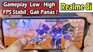 Gameplay Test GENSHIN IMPACT to Realme 8i Gak Panas FPS Stabil ?