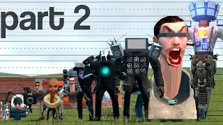 ALL SKIBIDI TOILETS & CAMERA MEN SIZE COMPARISON TV MAN, SPEAKER MAN & OTHERS in Garry's Mod!