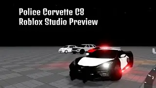Roblox Studio Police Corvette C8 Preview