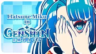 Hatsune Miku in Genshin Impact! ❄️CRYO VERSION!❄️