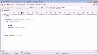 Beginner PHP Throwing an Exception php training in jaipur|php training|php training company
