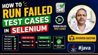 How to run failed test cases in selenium
