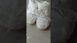 zapatos tejidos bebé #tendencias #crochet #ganchillo #viral