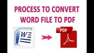 Process to convert word document to pdf | Word to PDF