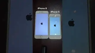 iPhone 5 vs iPhone 8 boot up test 