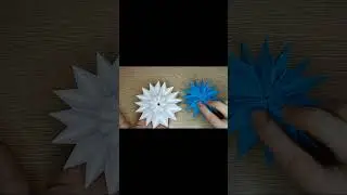 Простые Снежинки из Бумаги. Новогодние Поделки легко и просто