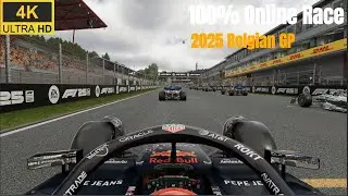 RedBull Extremely Immersive Gameplay - 2025 Formula 1 Rolex Belgian GP | Online Race