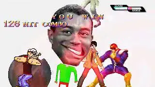 Mugen Popeye,Omega Tiger Woods,Adolf Hitler,Captain Falcon vs Giygas,Homer Simpson,Super Goku,Micha
