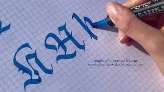 How I practice calligraphy