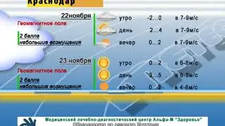 ПОГОДА 22 23 ноя  Ейск Краснодар Ростов