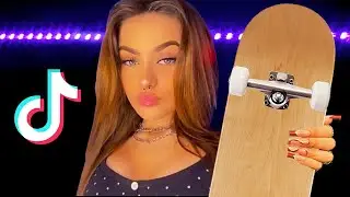Famous TikTok stars try to Skateboard...