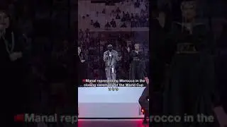manal representing Morocco on the closing ceremony of world cup QATAR 2022 #fifa #worldcup2022
