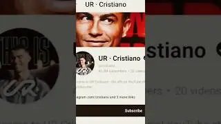 #Cristiano #Ronaldo Official Channel | #ur UR Cristiano Cristiano Official Channel Cr7 Official