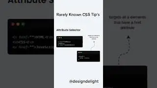 Rarely Known CSS Tip's Part 6 Attribute Selector 