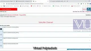 CS202 QUIZ Spring 2020 | QUIZ 1 AFTER GRAND QUIZ | VIRTUAL POLYTECHNIC
