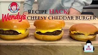 Wendy's Cheesy Cheddar Burger | Secret Cheese Sauce Recipe Hack