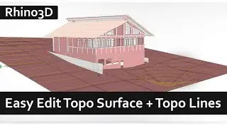 The quickest way to Model/Edit Topography Surface Rhino 3D Solid PointsOn Topo Lines, Record History