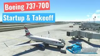 Flying a British Airways Boeing 737 from London Heathrow Airport | Starup & Takeoff | PMDG | MSFS