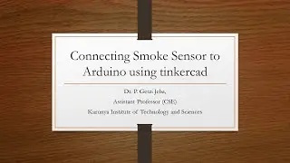 Connecting Gas sensor to arduino using tinkercad