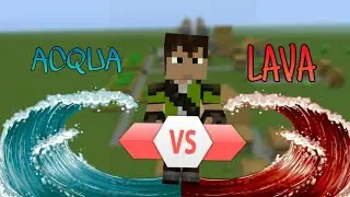 TSUNAMI DI ACQUA vs TSUNAMI DI LAVA su MINECRAFT PE!