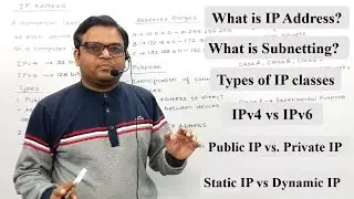 IP Address in Computer Network: Introduction, Types, Classes | Subnetting | Private IP Address Range