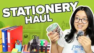 A Huge Stationery Haul | Study With Me | UNBOXING + GIVEAWAY #studywithme #stationerypal #unidiaries