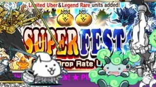 100+ Rare ticket opening on SuperFest! l Battle Cats