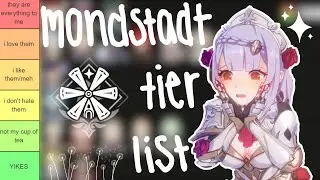 my mondstadt tier list! ₊✩‧₊˚౨ৎ˚₊✩‧₊