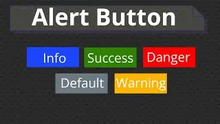 how to create alert button using html and css || alert button || 
