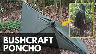 Things I did Not Know About the USGI vs Helikon Tex Ponchos for Jungle Bushcraft