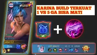 TUTORIAL KARINA BUILD TANK EMANG OP KUAT 1VS5 GA MATI MATI#tutorialkarina#tutorialkarinapemula#mlbb
