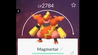First ever Magmortar in pokemon go