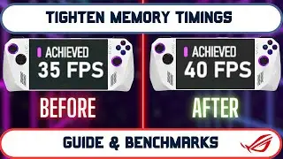 ROG ALLY Memory Timings boost guide & benchmarks