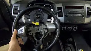 Снятие руля Mitsubishi Outlander XL