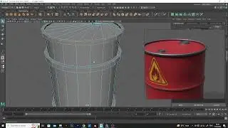 How to make oil drum in auto desk maya 2022